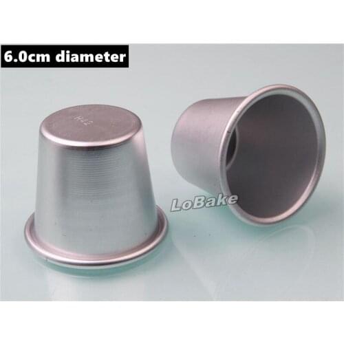 5pcs/lot) 6.0 top diameter cups mug shape aluminium jelly pudding tarte candy cake moule patisserie for kitchen accessories
