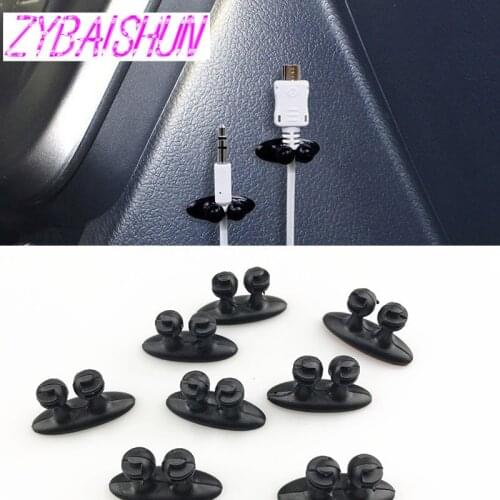 8pcs. Multipurpose kit clip guide line organize USB data clip for Buick Regal Lacrosse Excelle GT/XT/GL8/ENCORE/Enclave/Envisio