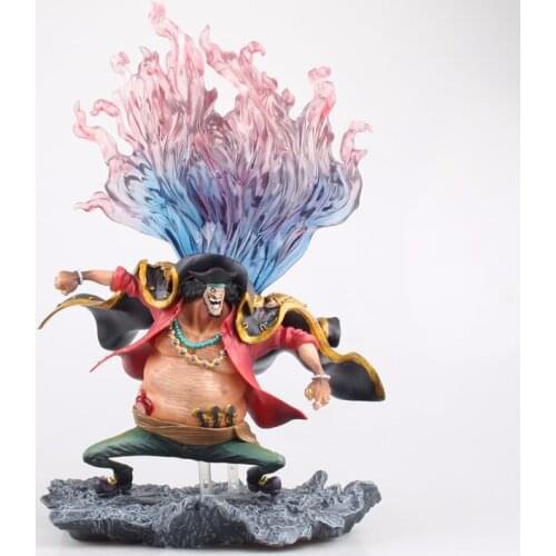 Anime One Piece Portrait of Pirates DX Black Beard Marshall D Teach PVC Action Figures Collectible Model Kids Toys Doll 26cm