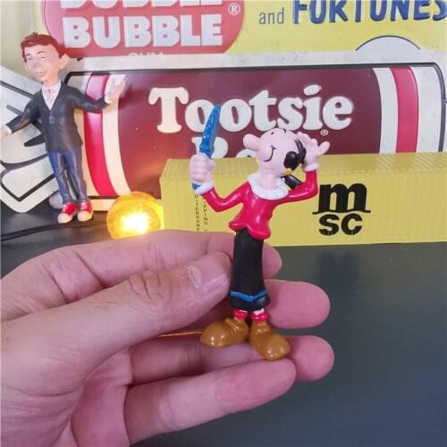 Bandai Anime Popeyes Olive Action Figure Model Ornaments Collection Kids Toys Boy Girl Gift