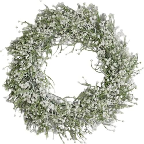 Babysbreath Wreath Door Gypsophila Graland Party Home Ornament Photo Props