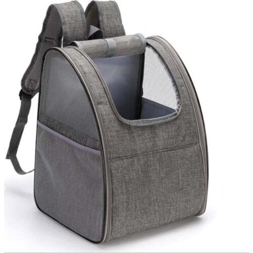 Large Pet Backpack Portable Zipper Breathable Dog Carrier Bags Carrying Outdoor Travel Double Mesh Cat Shoulder Bag For Pets