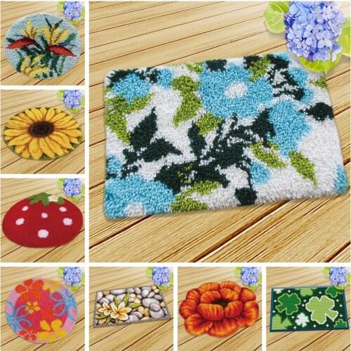 Cuscini Divano Forme Smyrna Knooppakket Do It Yourself Needlework Mat Kit Almofadas DIY Latch Hook Cushion Latch Hook Kits Diy