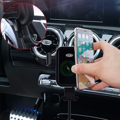 Phone Holder For Mercedes-Benz A Class 2019 W177 Wireless Charger Car Air Vent Mount GPS Stand For Mercedes-Benz A Class 2020