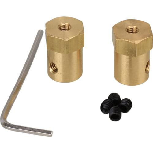 2pcs Shaft Motor Flexible Coupling Coupler Connector For Car Wheels Tires