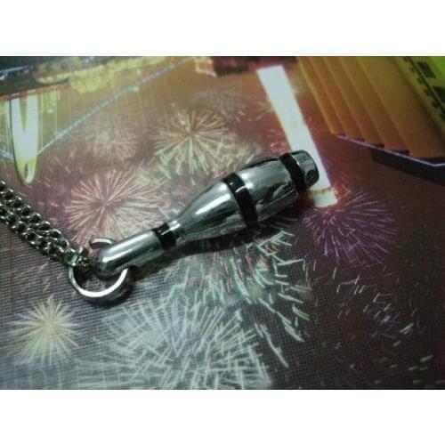 Hot Sale!free Ship,Jewelry,metal,for Ladies Mens,hot 1pcs,wholesale,new New!Bowling Pins steel Pendant Necklace Chain K060