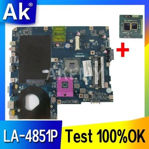 Akemy MBN5402001 MB.N5402.001 PC Motherboard For Acer eMachines E525 E725 5732Z MAIN BOARD KAWF0 LA-4851P DDR2 Free CPU