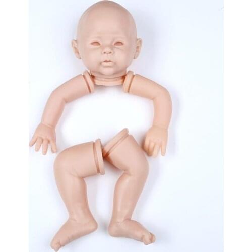 For 20 Inches Soft Vinyl Silicone Reborn Doll Kit DIY Accessories Unpainted Lifelike Handmade Baby Toys