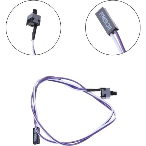 2021 New Los PC Computer Desktop Power On Supply Reset Cable Cord Switch Connector