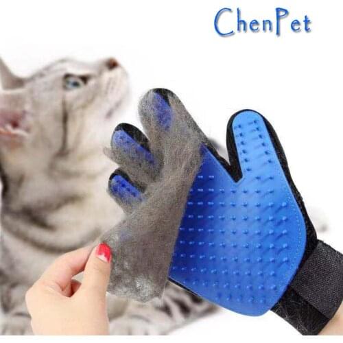 1PC Cat Grooming Glove Pet Brush Pet Effective Massage Dog Combs Cleaning Deshedding Brush Gloves For Animal Cleaning Supplies