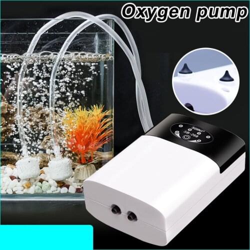 Portable Fishing Oxygen Pump USB Rechargeable Exhaust Air Stone Ultra Silent Air Compressor Lasts 15 hours Work Fishing Tools LA