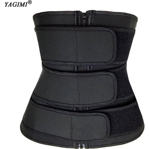 YAGIMI Sweat Belt Modeling Strap Waist Trainer for Women Men Waist Cincher Belly Slimming Belt Sheath Shaperwear Tummy Corset