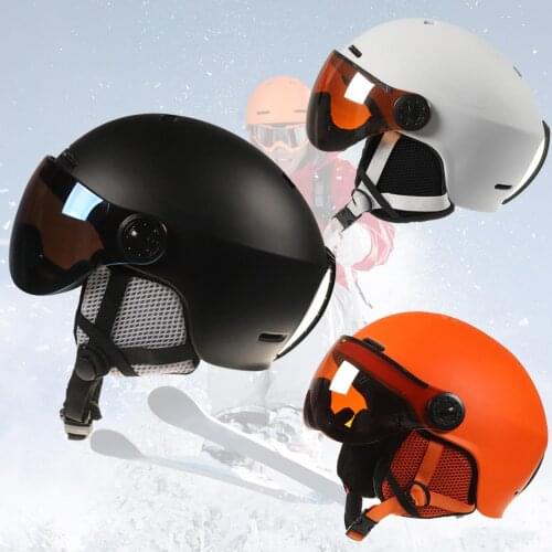 Men Women Winter Snow Sports Ski Cycling Integrally-Molded Snowboard Helmet Helmet Safety Outdoor equipment Head Protection Tool