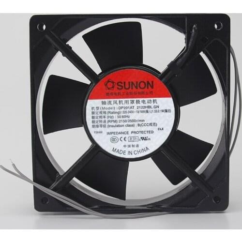 SUNON DP201AT-2122HBL.GN AC 220-240V 19/18W 120x120x25mm Server Cooling Fan