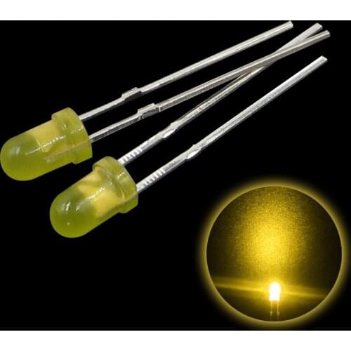100pcs 3mm white red yellow blue green Light-emitting diode Super Bright Light Bulb Led Lamp New Round