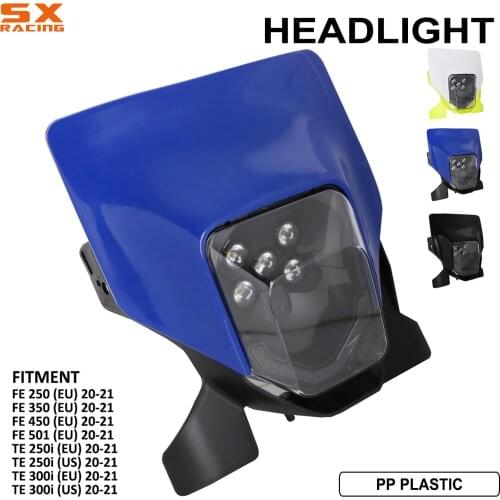 New Motorcycle LED Head Light Lamp Headlight Headlamp For Husqvarna FE 250 350 450 501 TE 250i 300i FE250 FE350 2000 2021