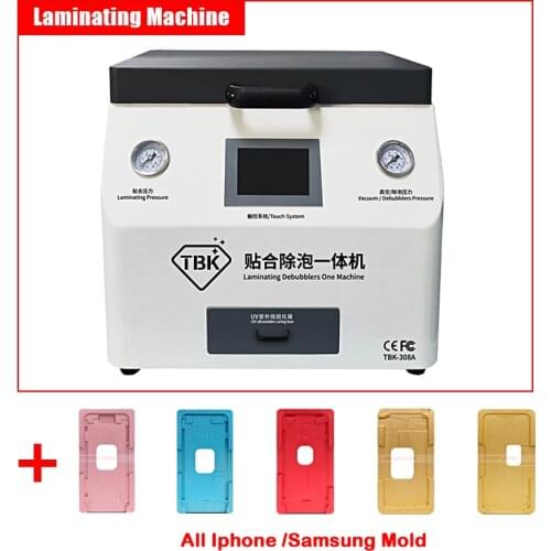 TBK 308A-PRO true 15.5 Inch LCD Touch Screen Repair Automatic Bubble Removing OCA Vacuum Laminating Machine with mold