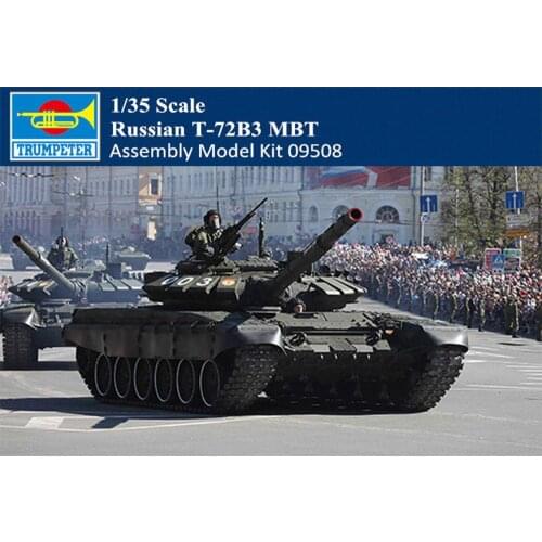Trumpeter 1/35 09508 Russian T-72B3 MBT Armor Plastic Assembly Tank Model Kit