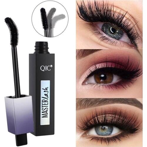 1Pcs 4D Mascara Waterproof Lengthened Black Rotating Curved 360-Degree Sweat Proof Long-Lasting Eyelashes Eye Makeup Tools