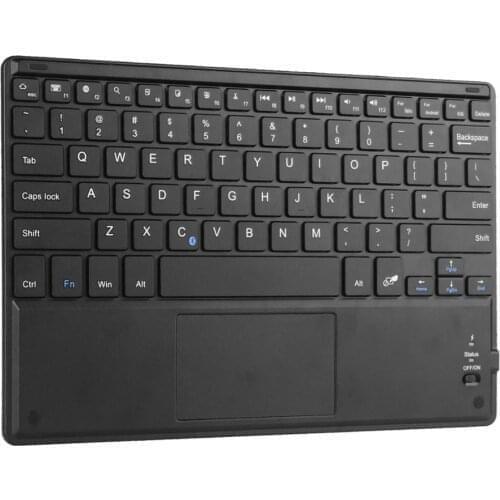 Ultra-Slim Mini Bluetooth Keyboard with Touchpad and Mouse Fuction 10inch for Lenovo , Laptop, Ipad Pro 12.9