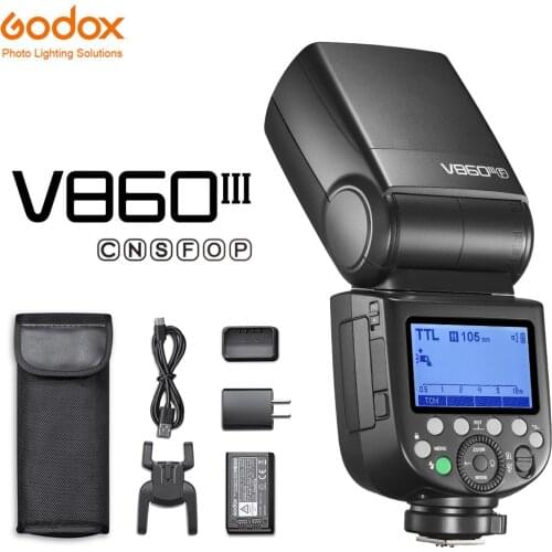 Godox V860III V860 III Speedlite Camera Flash E-TTL HSS Flash Light for Canon Sony Nikon Fuji Olympus Panasonic Pentax Camera