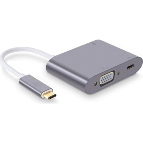 Thunderbolt 3 Type C USB 3.1 to HDMI VGA DVI RJ45 Multiport adapter cable for apple macbook pro macbook