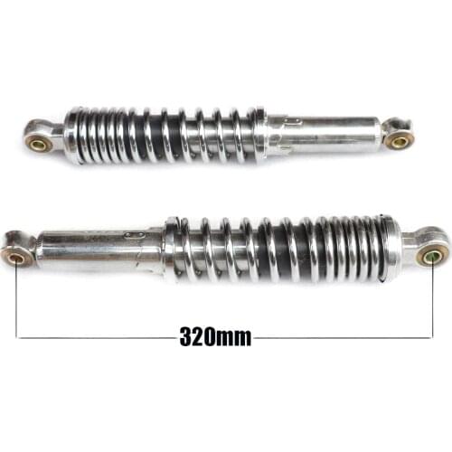 1 Pair Universal Silver 320mm Shock Absorber Suspension for Motorcycle Monkey Bike Z50 DAX JC70 Motorbike Scooter