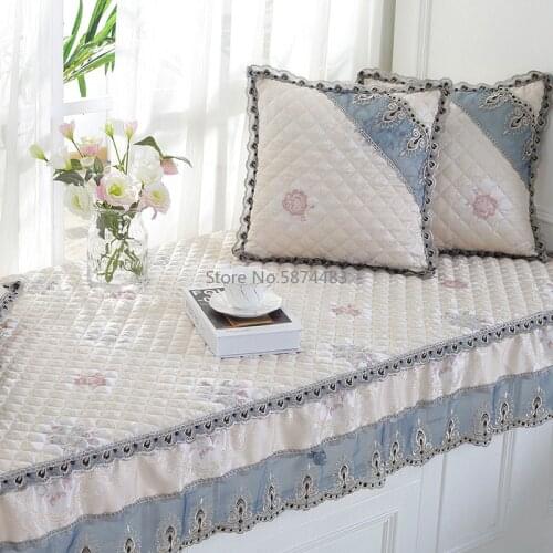Bay Window Cushion European Style Window Sill Cushion Bedroom Balcony Cushion Decoration Tatami Non-slip Sponge Cushion