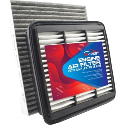 Bi-Trust Set of Engine & Cabin Air Filter replacement for 2010-2013 Kia Forte/2012-2013 Kia Forte5 L4 2.0L
