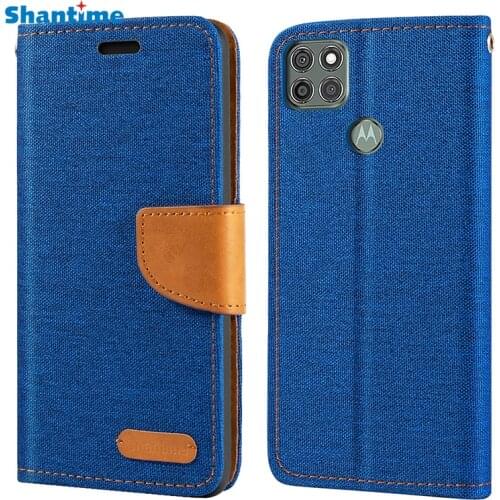Oxford Leather Wallet Case For Motorola Moto G9 Power With Soft TPU Back Cover Magnet Flip Case For Motorola Moto G9 Power