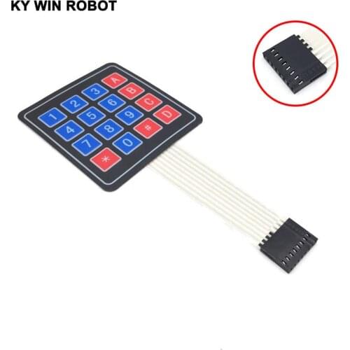 4X4 Matrix Keyboard For Arduino Array Module 16 Key Membrane Switch Expansion Keypad Panel 4*4 Control Microprocessor AVR