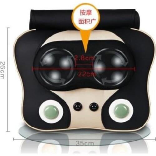 Cervical spine massager neck shoulder waist back multifunctional massage pillow home full body massage cushion for leaning on