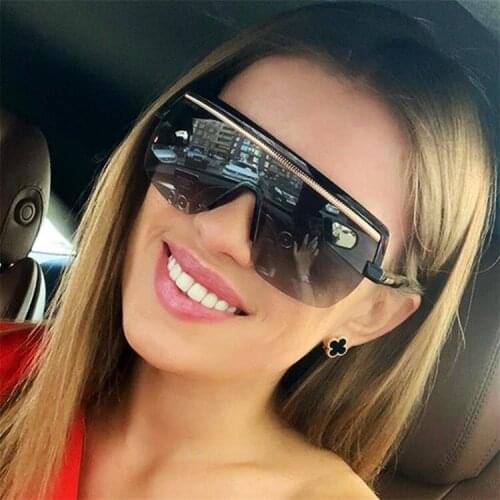 New Square Vintage Sunglasses Women Men Brand Design One-piece Lens Eyewear óculos de sol feminine UV400