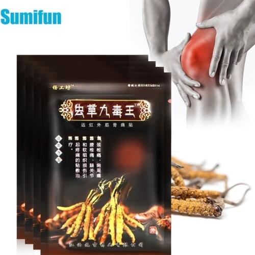 8Pcs Cordyceps Herbal Pain Relief Patch Rheumatoid Back Knee Arthritis Joint Cervical Analgesic Treatment Plsater Body Massage