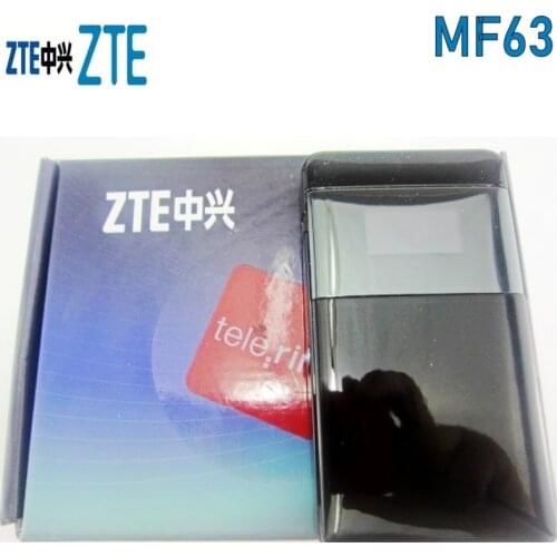 Unlocked Used ZTE MF63 HSPA+ 21.6Mbps 3G Wireless Router 3G UMTS Mobile Pocket WIFI Broadband 3G SIM Card Mifi Router PK MF65
