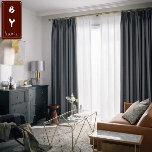 Luxury Curtains For Living Dining Room Bedroom Modern Minimalist Nordic Style Curtains Multicolor Optional Customization