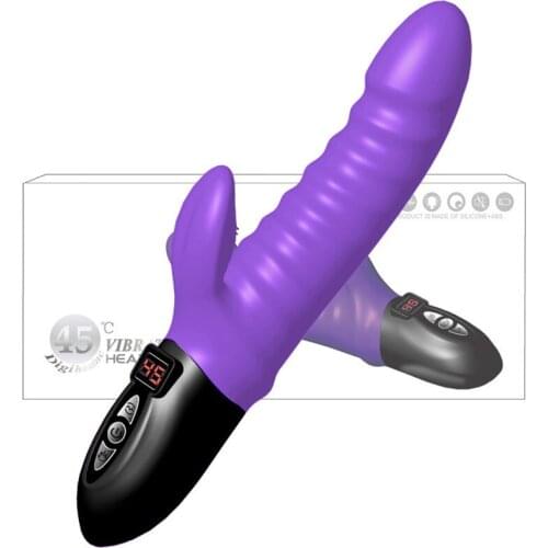 Silicone Thrusting Vibrator with Heating Function,Sex Products Electromagnetic Pulse Sex Wand,Sex Toys For Women Orgasm Pleasure