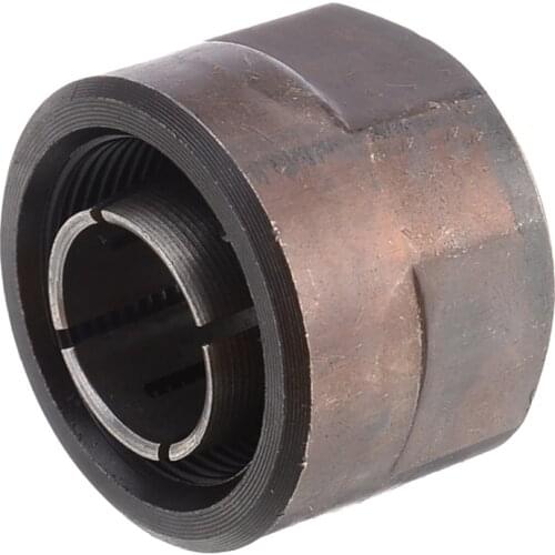 1pc High Strength 1/2" Collet Nut Plunge Router Parts Black Metal 22.5x27mm