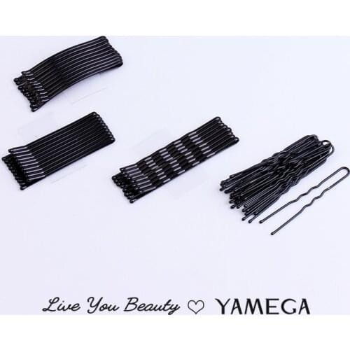 20Pcs/Lot U Shape Hair Clips Bobby Pins Bride Hair Styling Accessories Black Jewelry Hairpins Metal Barrettes for Women Girls