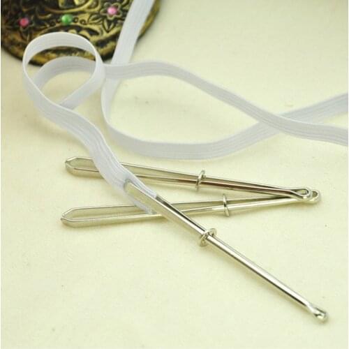 2pcs High Quality Garment Clips Sewing DIY Tools Elastic Band Tape Punch Cross Stitch Practical Wear Elastic Clamp (wear Rope)