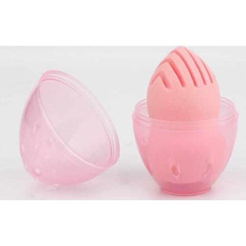 1Pcs Beauty Sponge Stand Storage Case Makeup Blender Puff Holder Empty Cosmetic Egg Shaped Rack Transparent Puffs Drying Box New