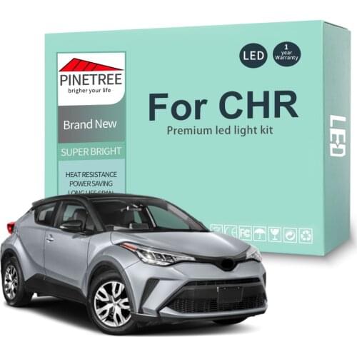 10Pcs For Toyota CHR C-HR 2016 2017 2018 2019 2020 2021 Led Interior Light Kit Dome Map Reading Trunk LightCanbus No Error