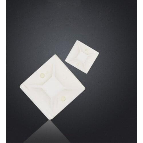 100pcs 20*20mm adhesive cable tie mount base sucker base for wire cables and zip straps