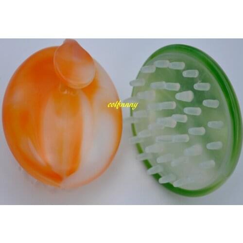 1000pcs/lot FAST SHIPPING Silicone Shampoo Brush Hair Scalp Massage Brush Shower Hair Washing Comb Head Scalp Massager