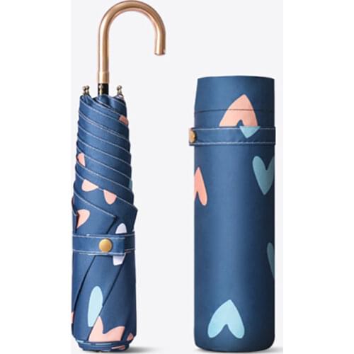180g Ultralight Elegant Flowers Umbrella Rain Women Portable Small Girls Umbrellas Sun UV Parasol Umbrella with Cover Outdoor