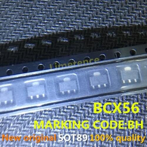 50PCS/lot BCX56 SOT89 MARKING CODE:BH Support the BOM one-stop supporting services
