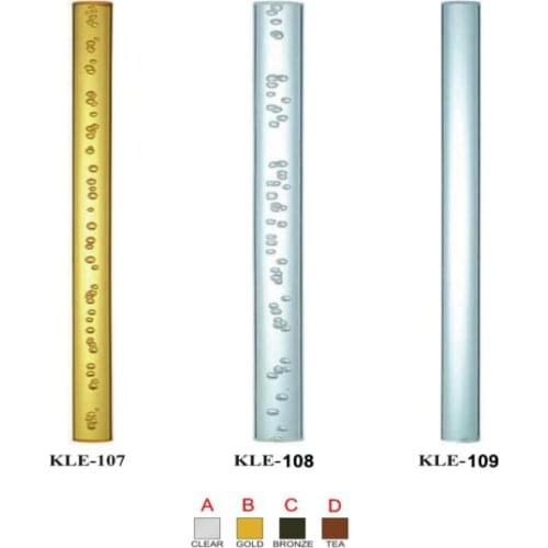 Freeshipping 50mm Acrylic PMMA Royal Pantinated Rod Pipe Handrail Railing