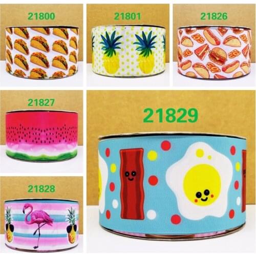 Free shipping 50 yard cartoon printed grosgrain ribbon 21829