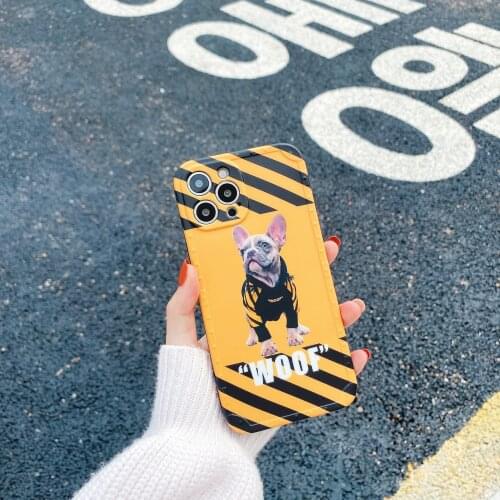 Adorable Bulldog for IPhone 12 / 11promax Case 78plus Anti Drop Xsmax All Inclusive Frosting Iphone Xr Case Iphone 11 Case