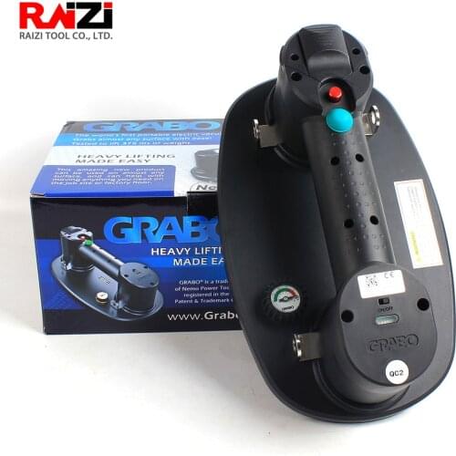 Raizi Grabo Electric Vacuum Suction Cup for Rough Porous and Even Wet Surfaces Tile Slab Lifting Carry Tool Heavy Duty Lifter